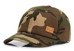 Czapka z Daszkiem (Bejsbolówka), Bawełniana - Pako Jeans - Zielone Moro. Zielone czapki z daszkiem Pako Jeans, bez wzorów, z bawełny. Za 49.99 zł.