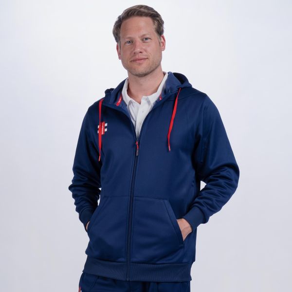 Bluza z kapturem Gray-Nicolls Pro Performance. Niebieskie bluzy z kapturem GRAY-NICOLLS, s, bez wzorów, z materiału, z kapturem. Za 357.25 zł.