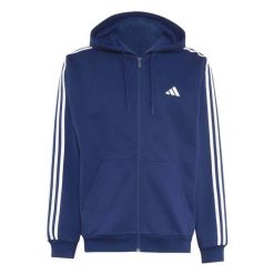Bluza Adidas Sport M 3S Fl Fz Hd Dorośli. Niebieskie bluzy z kapturem Adidas, l, bez wzorów, z dzianiny, z kapturem. Za 357.99 zł.