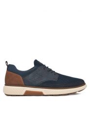 Rieker Sneakersy B3354-14 Granatowy. Niebieskie buty sportowe casual Rieker, bez wzorów, z materiału, bez zapięcia. Za 389.99 zł.