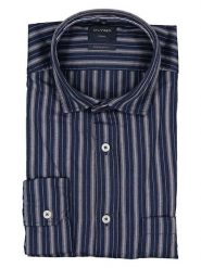 OLYMP Koszula "039" - Regular fit - w kolorze granatowym rozmiar: L. Niebieskie koszule Olymp, l, bez wzorów, z bawełny, bez kołnierzyka, bez ramiączek. Za 78.47 zł.