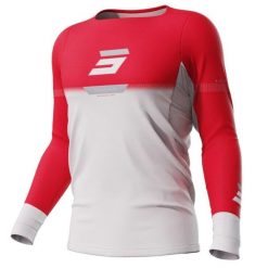 Jersey Shot Stok. Białe bluzy SHOT RACE GEAR, bez wzorów, z jersey, bez kaptura. Za 213.00 zł.