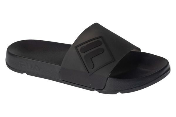 Klapki na basen męskie, Morro Bay Lugo Slipper. Czarne klapki Fila, z materiału. Za 99.00 zł.
