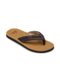 Sandały dla Mężczyzn CARVER SQUISH Brązowy. Brązowe sandały Quiksilver, z gumy, bez zapięcia. Za 129.99 zł.