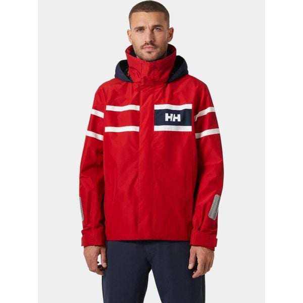 Kurtka Żeglarska Męska Helly Hansen Salt Inshore. Czerwone kurtki Helly Hansen, m, bez wzorów, bez kaptura. Za 999.00 zł.