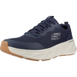 Buty SKECHERS EDGERIDE - REKZE Niebieski. Białe buty sportowe casual Skechers, bez wzorów, z gumy, bez zapięcia. Za 327.99 zł.