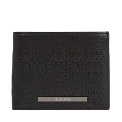 Duży Portfel Męski Calvin Klein. Czarne portfele CALVIN KLEIN, bez wzorów. Za 199.99 zł.