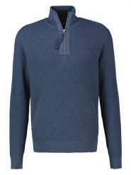 Lerros Sweter w kolorze granatowym rozmiar: M. Niebieskie swetry nierozpinane Lerros, m, bez wzorów, z bawełny, bez kołnierzyka, bez ramiączek. Za 174.95 zł.
