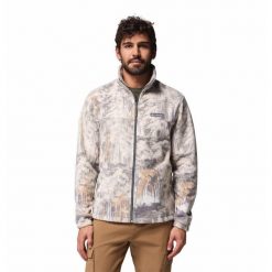 Polar turystyczny męski Steens Mountain Printed Jacket. Szare bluzy z polaru Columbia, m, bez wzorów, z polaru, bez kaptura. Za 249.99 zł.
