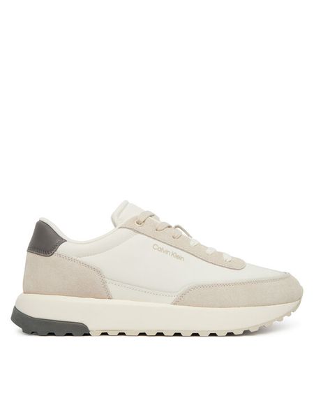 Calvin Klein Sneakersy City Runner Laceup Ny Mix HM0HM02144 Beżowy. Brązowe buty sportowe casual CALVIN KLEIN, bez wzorów, ze skóry, bez zapięcia. Za 489.99 zł.