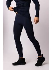 Spaio Legginsy termiczne "Play" w kolorze granatowym rozmiar: L. Niebieskie legginsy długie sportowe Spaio, l, bez wzorów, outdoorowe. Za 123.53 zł.