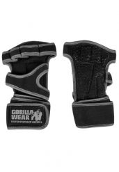 Yuma Rękawiczki do podnoszenia ciężarów - Czarny/Szary. Czarne rękawiczki GORILLA WEAR, bez wzorów, z poliesteru. Za 124.45 zł.