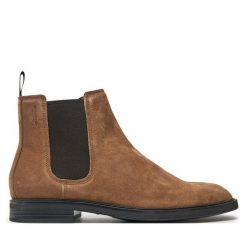 Sztyblety Vagabond Shoemakers. Brązowe botki sznurowane Vagabond Shoemakers, bez wzorów, bez obcasa, bez zapięcia. Za 819.99 zł.