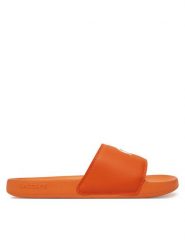 Lacoste Klapki Serve Sliders 7-49CMA0041 Pomarańczowy. Brązowe klapki LACOSTE, ze skóry. Za 119.99 zł.