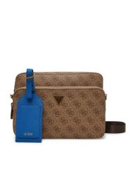 Guess Saszetka HMMILO P5222 Beżowy. Brązowe saszetki i nerki Guess, z aplikacjami. Za 239.99 zł.