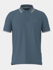 Selected Homme Polo 16087840 Niebieski Regular Fit. Niebieskie koszulki polo Selected Homme, m, bez wzorów, z bawełny, bez kołnierzyka, bez ramiączek. Za 49.99 zł.