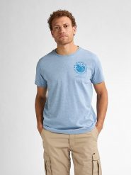 Petrol Koszulka w kolorze błękitnym rozmiar: M. Niebieskie bezrękawniki Petrol, m, bez wzorów, z bawełny, bez kołnierzyka, bez ramiączek. Za 52.42 zł.