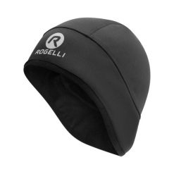 Czapka pod kask unisex Rogelli Lazio, softshellowa. Czarne czapki zimowe Rogelli, bez wzorów. Za 73.00 zł.