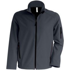 Kurtka Kariban Softshell. Czarne kurtki KARIBAN, m, bez wzorów, z elastanu, bez kaptura. Za 212.70 zł.