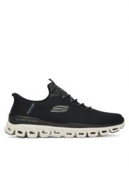 Skechers Sneakersy Glide-Step-Noxus 233010/BLK Czarny. Czarne buty sportowe casual Skechers, bez wzorów, z materiału, bez zapięcia. Za 299.99 zł.