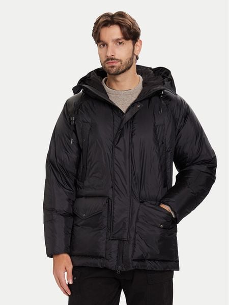 C.P. Company Kurtka puchowa 19CMOW184A110467A Czarny Regular Fit. Czarne kurtki C.P. Company, m, bez wzorów, z puchu, bez kaptura. Za 3,499.00 zł.