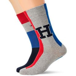 Skarpetki Męskie Tommy Hilfiger - Zestaw 2 Par z Bawełny 39-42. Skarpety Tommy Hilfiger, bez wzorów, z bawełny. Za 140.99 zł.