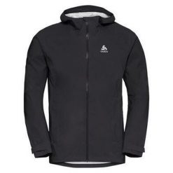 Kurtka techniczna męska Odlo AEGIS 2.5l Waterproof hardshell. Czarne kurtki przeciwdeszczowe ODLO, l, bez wzorów, z hardshellu, bez kaptura. Za 625.30 zł.