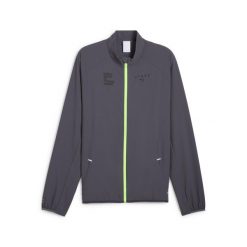 Męska kurtka PUMA × HYROX ULTRAWEAVE PUMA Galactic Gray. Szare kurtki Puma, m, bez wzorów, bez kaptura, do biegania. W wyprzedaży za 394.00 zł.