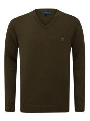 SIR RAYMOND TAILOR Sweter "Los Angeles" w kolorze ciemnobrązowym rozmiar: XXL. Brązowe swetry nierozpinane Sir Raymond Tailor, xxl, bez wzorów, z bawełny, bez kołnierzyka, bez ramiączek. Za 154.07 zł.