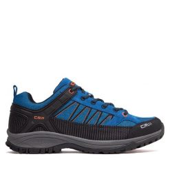 Trekkingi CMP. Niebieskie buty trekkingowe CMP, bez wzorów, bez zapięcia. Za 229.99 zł.