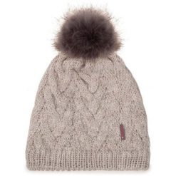 Czapka BUFF Knitted & Fleece Beanie Caryn. Szare czapki zimowe Buff, bez wzorów. Za 169.90 zł.