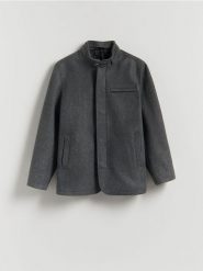 Marynarka regular fit - ciemnoszary. Szare garnitury Reserved, l, bez wzorów, z tkaniny. Za 329.99 zł.