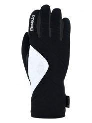 Roeckl SPORTS Rękawiczki narciarskie "Straja GTX" w kolorze biało-czarnym rozmiar: 9. Białe rękawiczki Roeckl SPORTS, bez wzorów, z gore-texu. Za 235.45 zł.