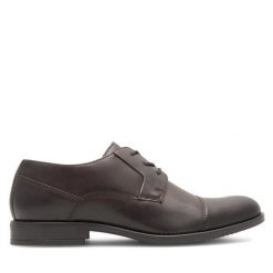 Półbuty Lasocki. Brązowe eleganckie półbuty Lasocki, bez wzorów, bez obcasa, bez zapięcia. Za 179.99 zł.