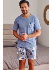 Doctor Nap Piżama w kolorze błękitnym rozmiar: S. Niebieskie piżamy Doctor Nap, s, bez wzorów, z bawełny, bez ramiączek. Za 102.99 zł.