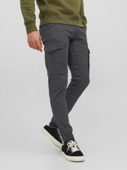 Jack & Jones Bojówki w kolorze szarym rozmiar: W36/L32. Szare joggery i bojówki Jack & Jones, l, bez wzorów, z bawełny. Za 106.13 zł.