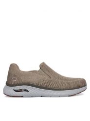 Skechers Sneakersy 205345/TPE Beżowy. Brązowe buty sportowe casual Skechers, bez wzorów, z materiału, bez zapięcia. Za 339.99 zł.