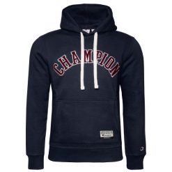 Bluza sportowa męska Champion Hooded Sweatshirt. Niebieskie bluzy z kapturem Champion, m, bez wzorów, z kapturem. W wyprzedaży za 252.15 zł.