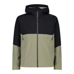 Kurtka przeciwdeszczowa męska CMP. Zielone kurtki CMP, m, bez wzorów, z kapturem. Za 309.99 zł.