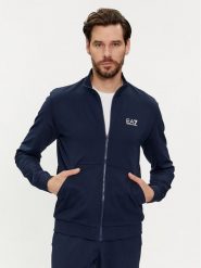 EA7 Emporio Armani Bluza 3DPM61 PJ05Z 1554 Granatowy Regular Fit. Niebieskie bluzy EA7 Emporio Armani, m, bez wzorów, z bawełny, bez kaptura. Za 309.99 zł.