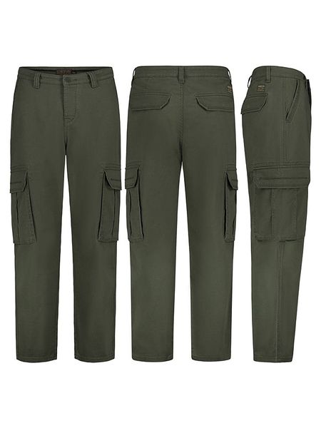 Sublevel Bojówki w kolorze ciemnozielonym rozmiar: W34. Brązowe joggery i bojówki Sublevel, bez wzorów. Za 122.09 zł.