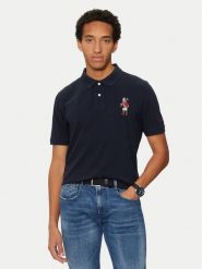 U.S. Polo Assn. Polo MUP3056 Granatowy Regular Fit. Niebieskie koszulki polo U.S. Polo Assn., m, bez wzorów, z bawełny, bez kołnierzyka, bez ramiączek. Za 279.99 zł.