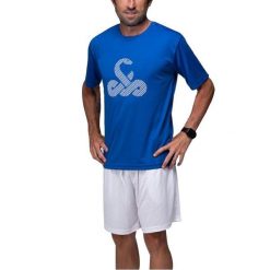 VIBOR-A Taipan Męska koszulka. Niebieskie t-shirty sportowe VIBORA, bez wzorów, z poliesteru, bez ramiączek. Za 164.99 zł.