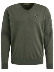 PME Legend Sweter w kolorze khaki rozmiar: XL. Brązowe swetry nierozpinane PME Legend, xl, bez wzorów, z bawełny, bez kołnierzyka, bez ramiączek. Za 227.95 zł.