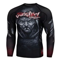 Koszulka sportowa męska Rashguard do MMA EXTREME HOBBY EZECHIEL. Czarne bielizna termoaktywna EXTREME HOBBY, m, bez wzorów, z bawełny, bez ramiączek, na fitness i siłownię. Za 209.00 zł.
