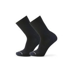 Skarpety trekkingowe męskie Smartwool Everyday Solid Rib Crew. Czarne skarpety Smartwool, bez wzorów. Za 71.99 zł.