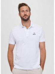 Façonnable Koszulka polo w kolorze białym rozmiar: M. Białe koszulki polo Faconnable, m, bez wzorów, z bawełny, bez kołnierzyka, bez ramiączek. Za 190.18 zł.