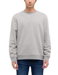 Męska Bluza Nierozpinana Mustang Style Clio Mid Grey Mélange 1016364 4140. Szare bluzy Mustang, m, bez wzorów, bez kaptura. Za 149.99 zł.