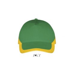 Czapka Sol's Booster. Zielone czapki z daszkiem SOL'S, bez wzorów. Za 24.50 zł.