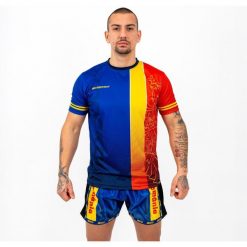 Knockout Romania Koszulka. Niebieskie bielizna termoaktywna KNOCKOUT, m, bez wzorów, bez ramiączek. Za 140.87 zł.
